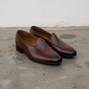 Men's Brown Leather Penny Loafers — Blakely