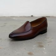 Men's Brown Leather Penny Loafers — Blakely