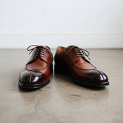 Men's Brown Split-Toe Leather Derbys — Harper