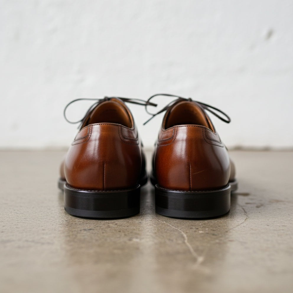 Men's Brown Split-Toe Leather Derbys — Harper