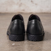 Men's Black Plain-Toe Leather Derbys — Birling