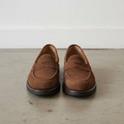 Men's Brown Suede Penny Loafers — Fuller