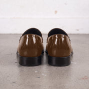 Men's Brown Patent Leather Monk Strap Loafers — Lofthouse