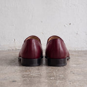 Men's Burgundy Leather Tassel Loafers — Gorman
