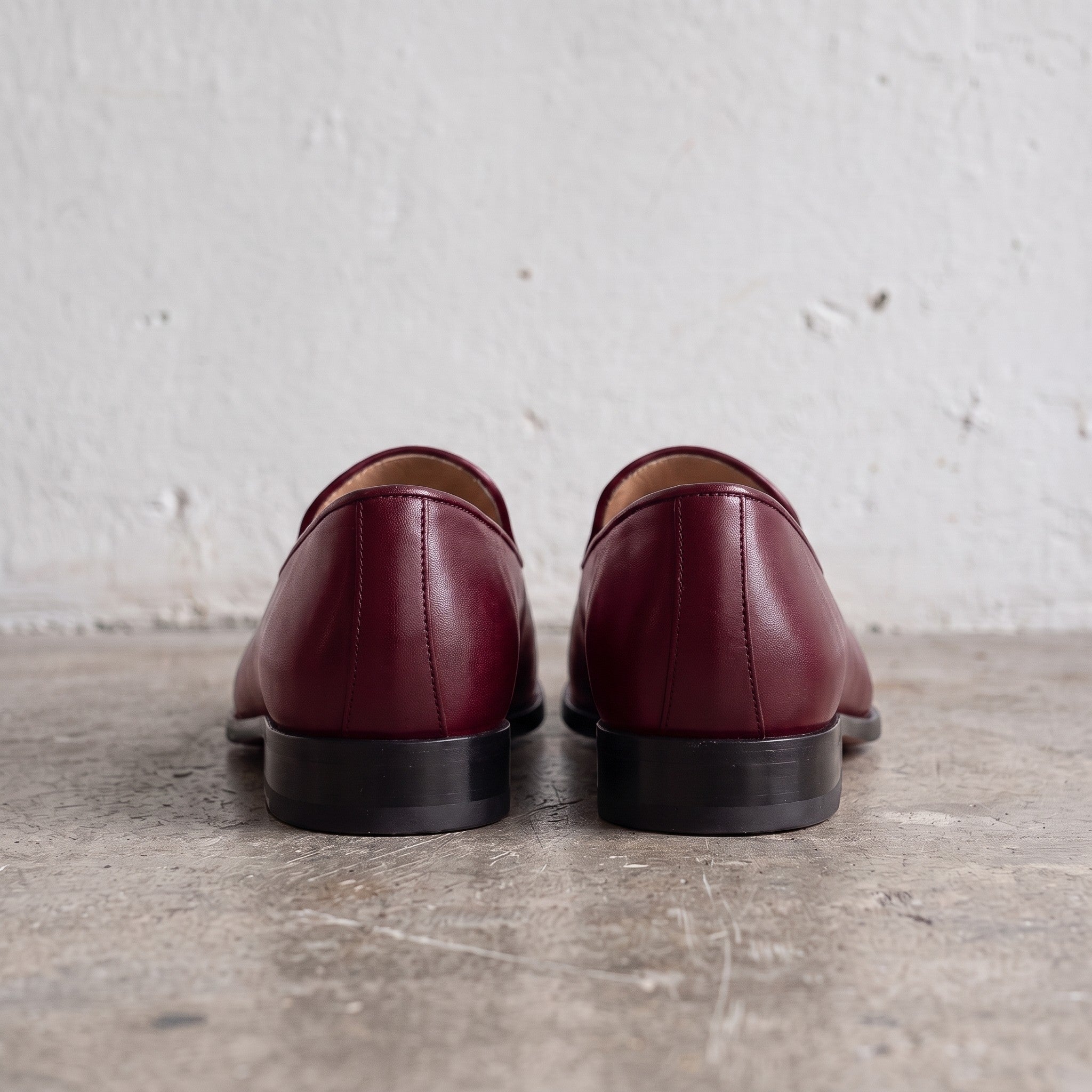 Men's Burgundy Leather Tassel Loafers — Gorman
