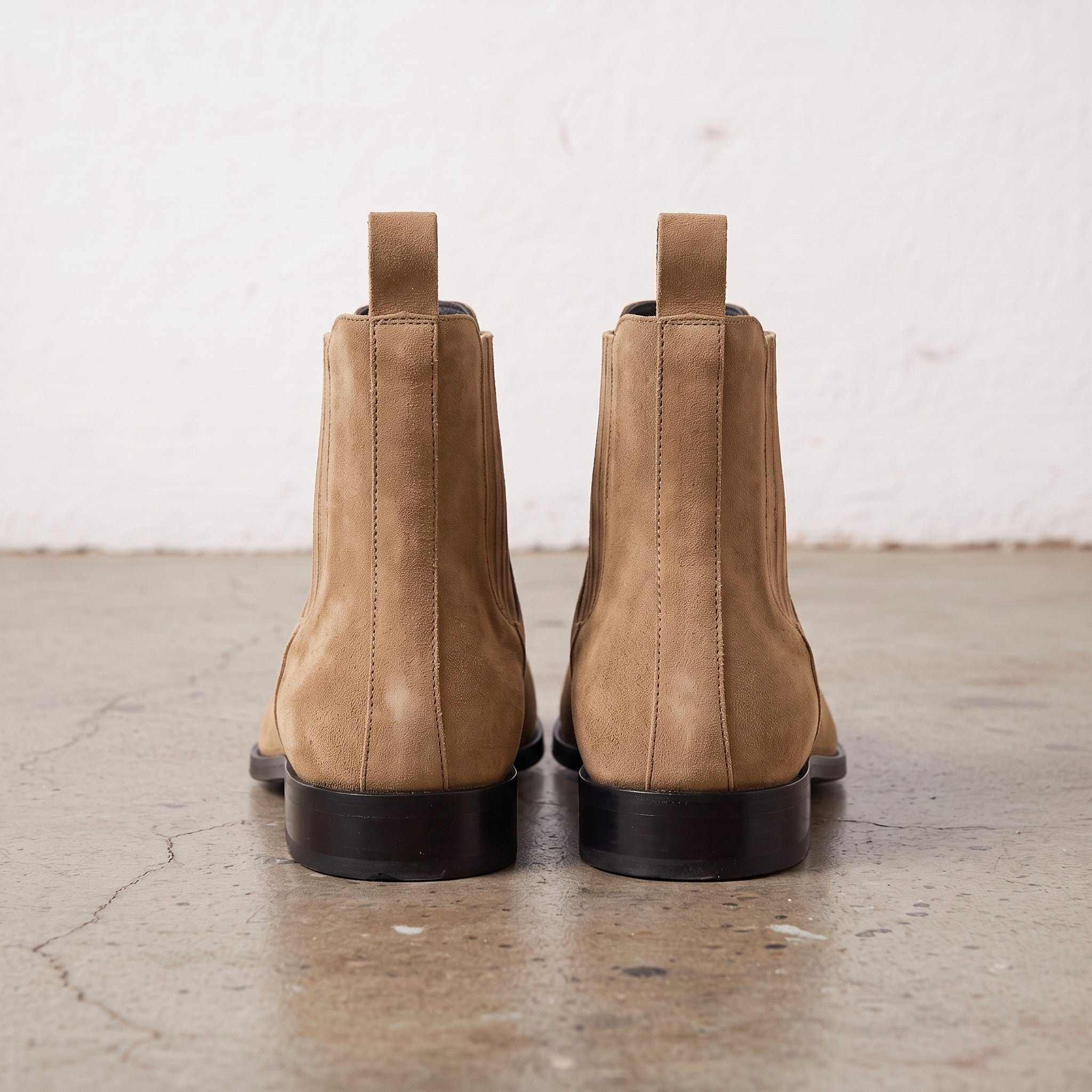 Men's Tan Suede Chelsea Boots — Calder