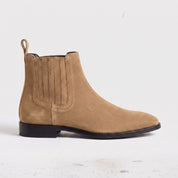 Men's Tan Suede Chelsea Boots — Calder