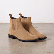 Men's Tan Suede Chelsea Boots — Calder