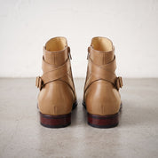 Men's Tan Plain-Toe Leather Jodhpur Boots — Irwin