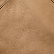 Men's Tan Leather Cafe Racer Biker Jacket — Hatton