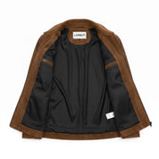 Men's Brown Suede Shirt Jacket — Ardley