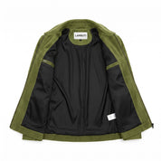 Men's Olive Green Suede Shirt Jacket — Ardley