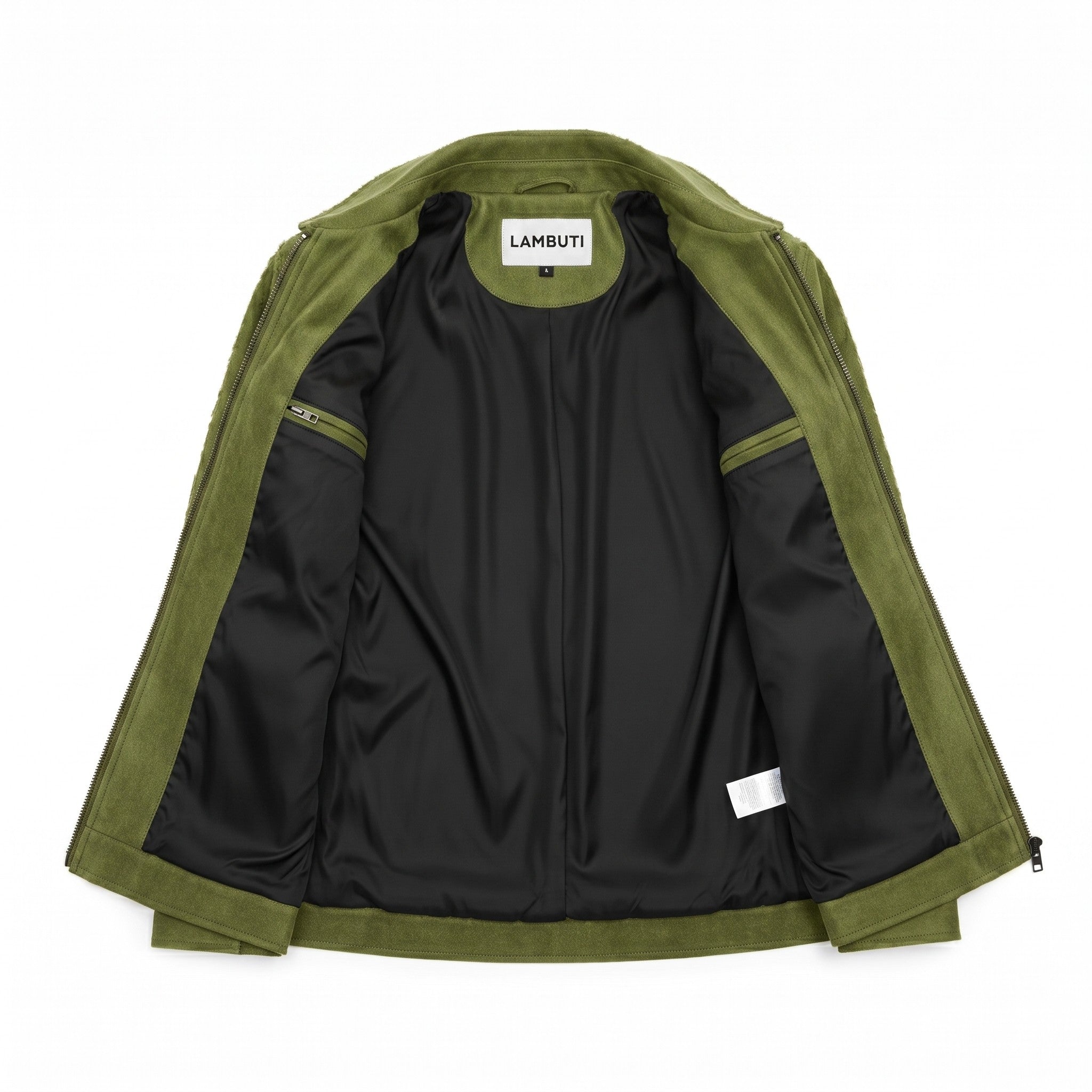 Men's Olive Green Suede Shirt Jacket — Ardley