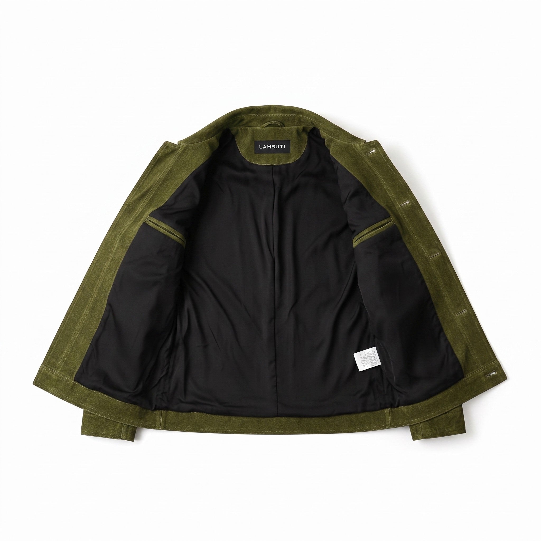 Men's Olive Green Suede Jacket — Culham