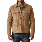 Men's Tan Suede Jacket — Culham