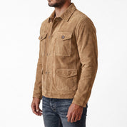 Men's Tan Suede Jacket — Culham