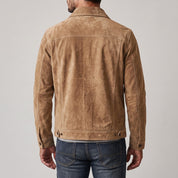 Men's Tan Suede Jacket — Culham