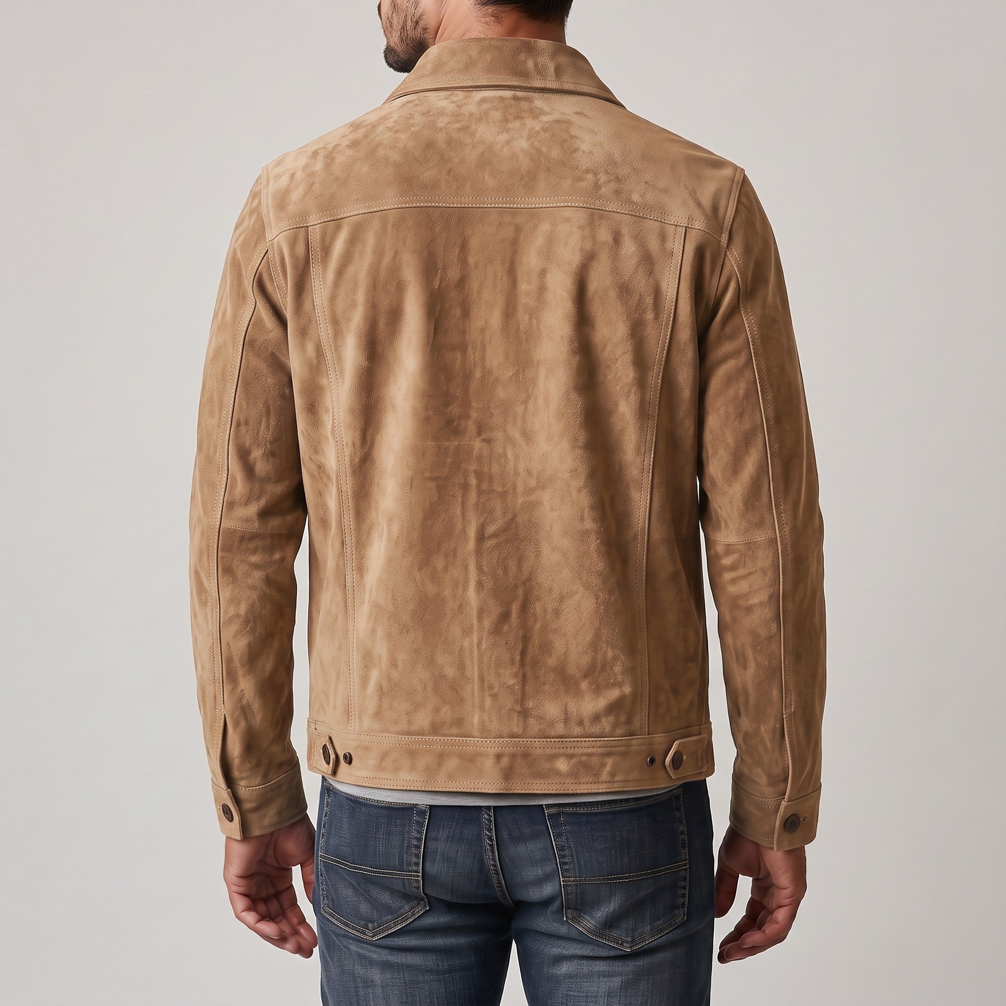 Men's Tan Suede Jacket — Culham