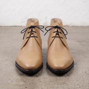 Men's Tan Plain-Toe Leather Chukka Boots — Hornsey