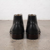 Men's Black Plain-Toe Leather Chukka Boots — Hornsey