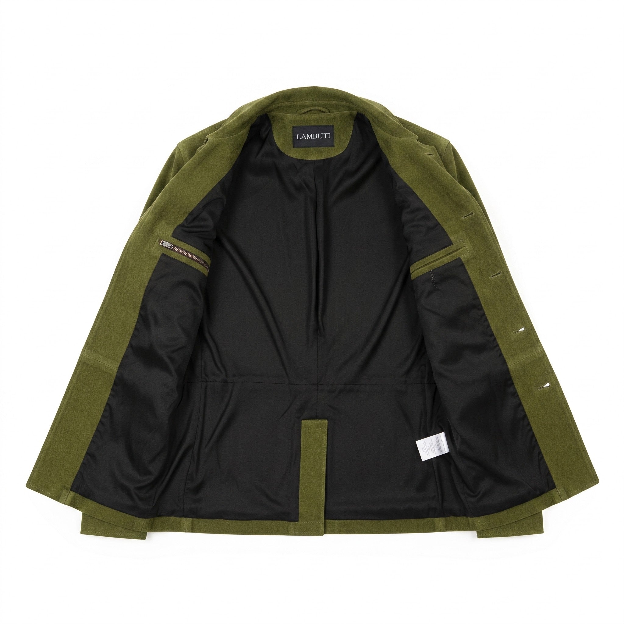 Men's Olive Green Suede Field Jacket — Aylesbury
