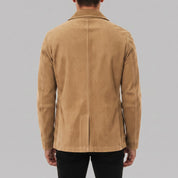 Men's Tan Suede Field Jacket — Aylesbury
