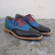 Men's Multicolor Wingtip Leather Oxfords — Frobisher