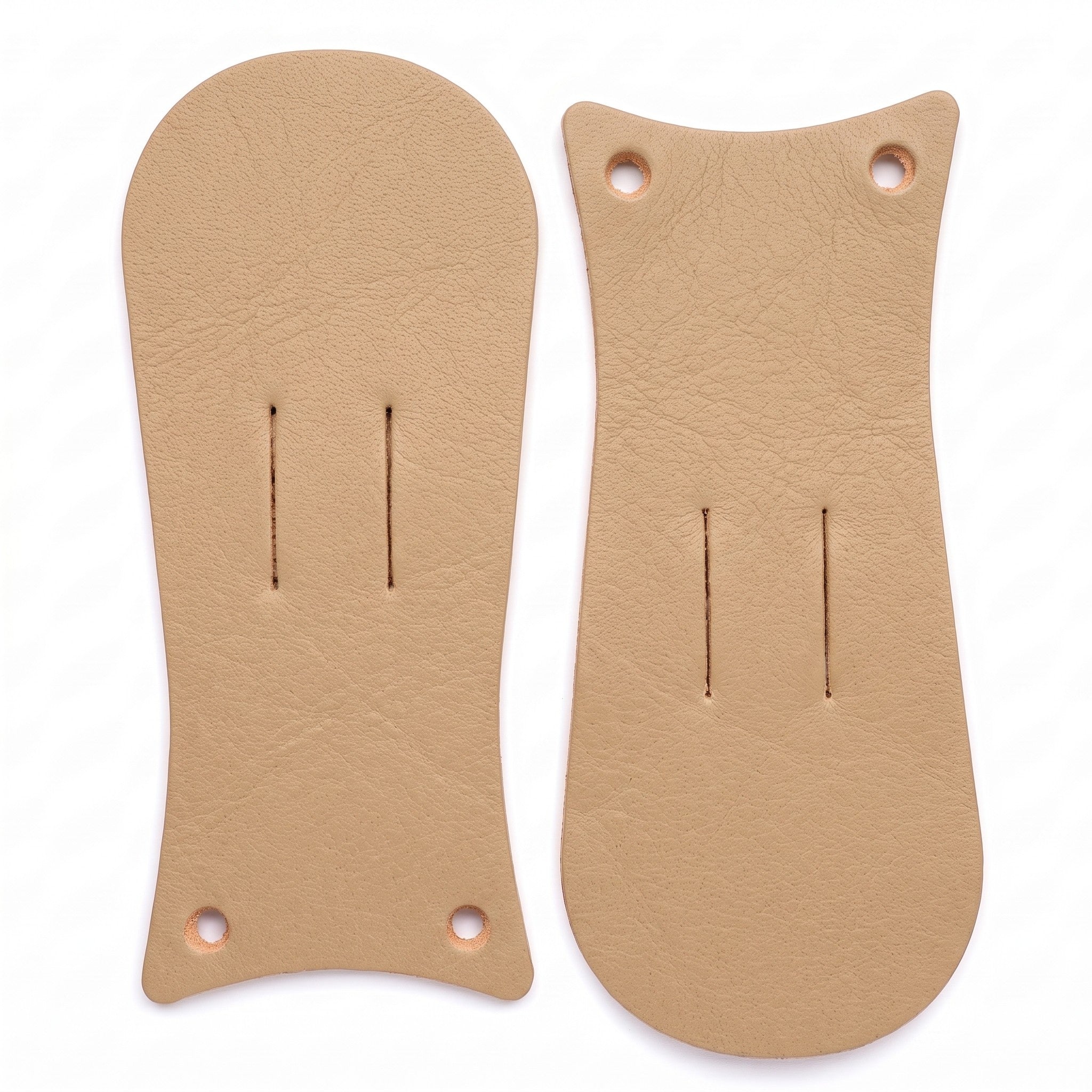 Tan Pull-Up Leather Boot Kilties - False Tongues — Abbergate