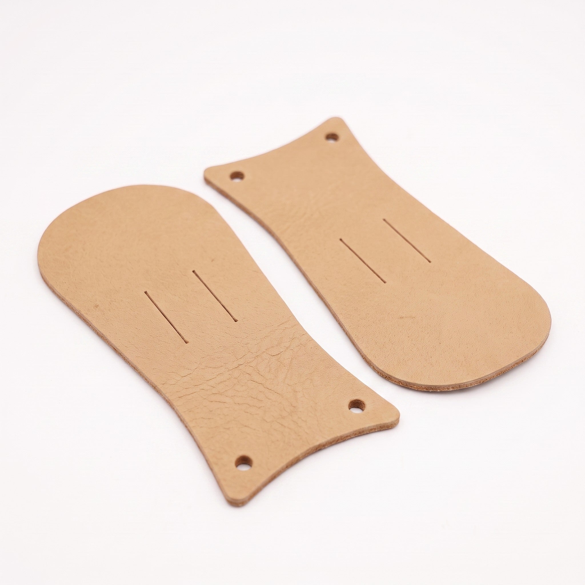 Tan Pull-Up Leather Boot Kilties - False Tongues — Abbergate