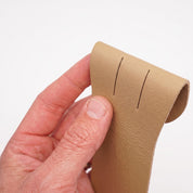 Tan Pull-Up Leather Boot Kilties - False Tongues — Abbergate