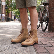 Tan Pull-Up Leather Boot Kilties - False Tongues — Abbergate