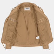Men's Tan and White Leather Perfecto Biker Jacket — Blunt