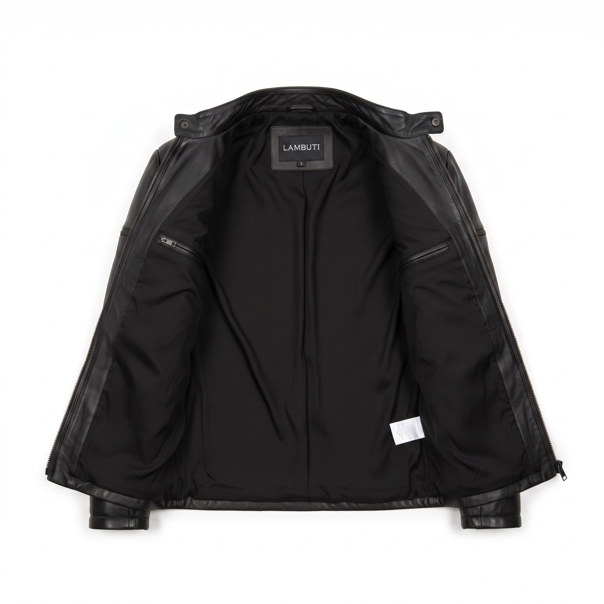 Men's Black Quilted Leather Cafe Racer Jacket — Arlesford