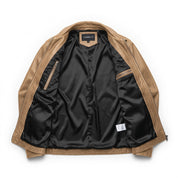 Men's Tan Leather Field Jacket — Dalehurst