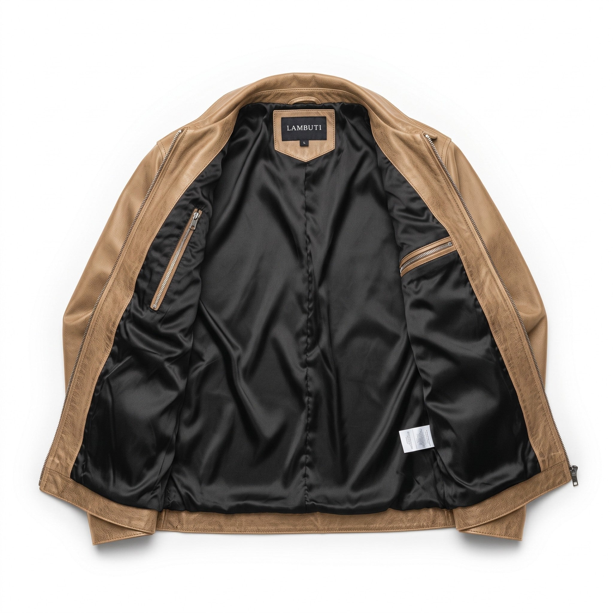 Men's Tan Leather Field Jacket — Dalehurst