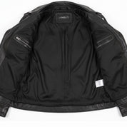 Men's Black Leather Perfecto Jacket — Audley