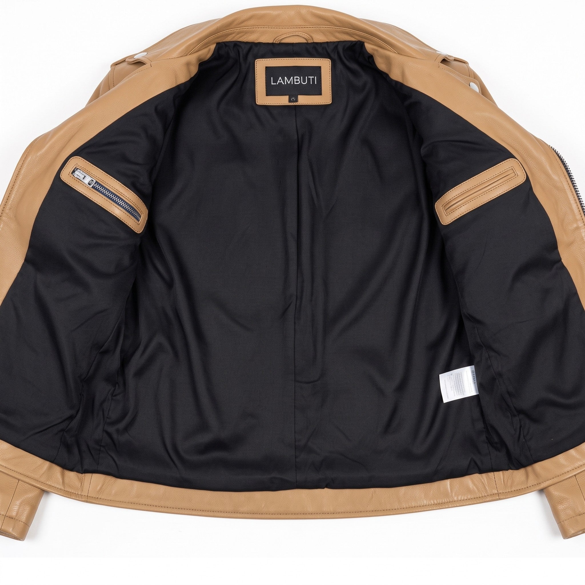 Men's Tan Leather Perfecto Jacket — Audley