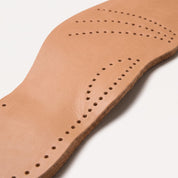 Light Brown Brogue-Perforated Full-Grain Leather Insoles — Hyde