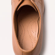 Light Brown Arch Wave Full-Grain Leather Insoles — Longworth