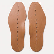 Light Brown Centre-Line Perforated Full-Grain Leather Insoles — Abborne