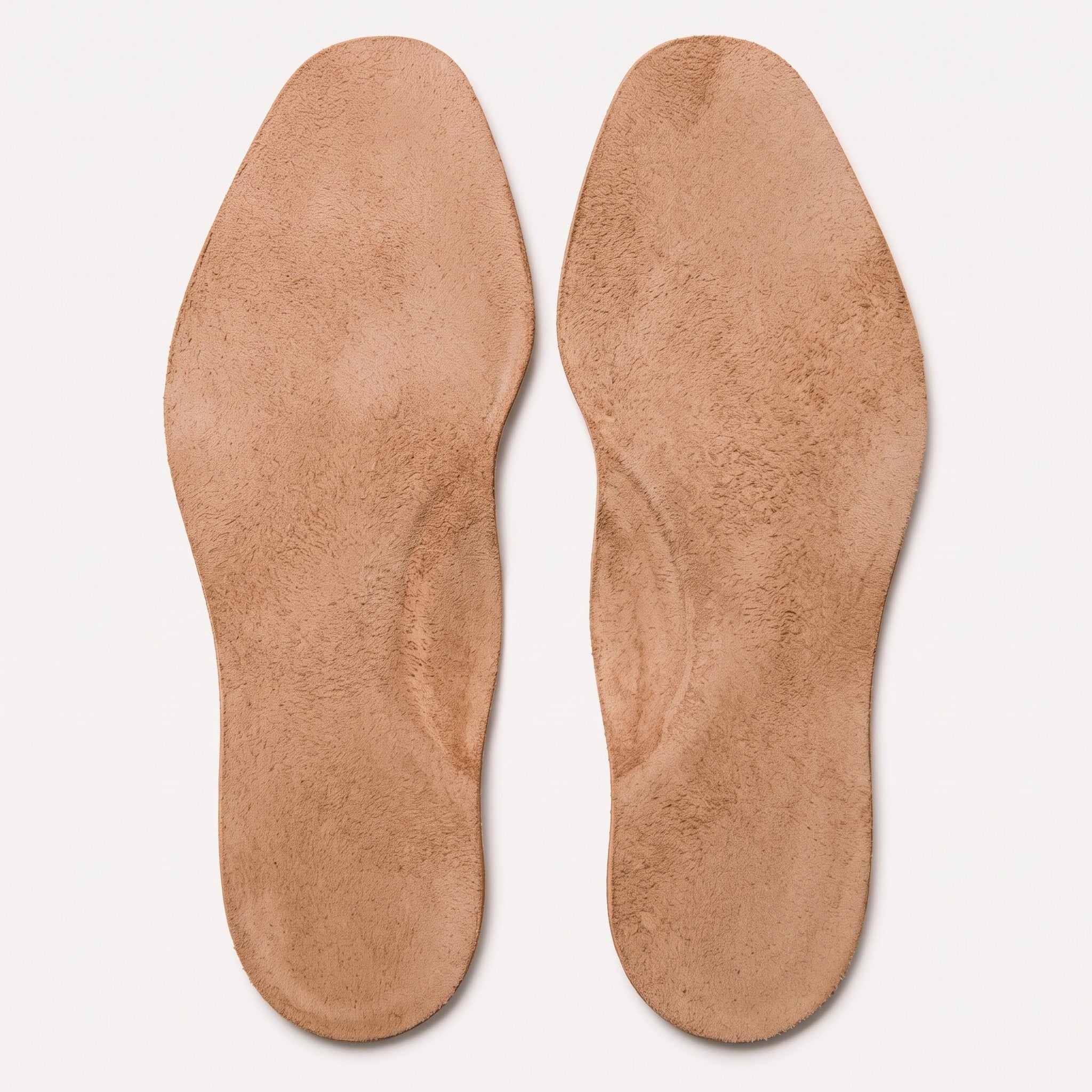 Light Brown Centre-Line Perforated Full-Grain Leather Insoles — Abborne