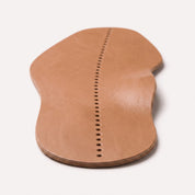 Light Brown Centre-Line Perforated Full-Grain Leather Insoles — Abborne
