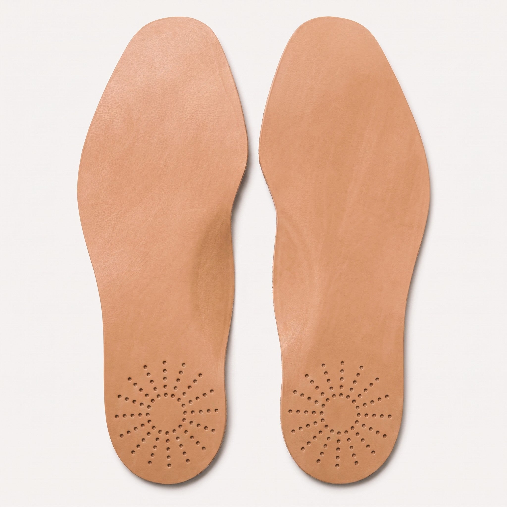 Light Brown Sunburst Full-Grain Leather Insoles — Apley