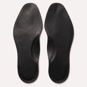 Black Centre-Line Perforated Full-Grain Leather Insoles — Abborne