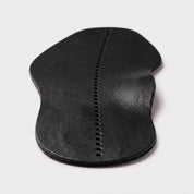 Black Centre-Line Perforated Full-Grain Leather Insoles — Abborne