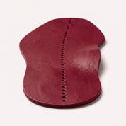Burgundy Centre-Line Perforated Full-Grain Leather Insoles — Abborne