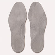 Light Gray Centre-Line Perforated Full-Grain Leather Insoles — Abborne