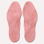 Rose Pink Centre-Line Perforated Full-Grain Leather Insoles — Abborne