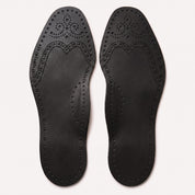 Black Wingtip Brogue Full-Grain Leather Insoles — Bassett