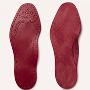 Burgundy Wingtip Brogue Full-Grain Leather Insoles — Bassett